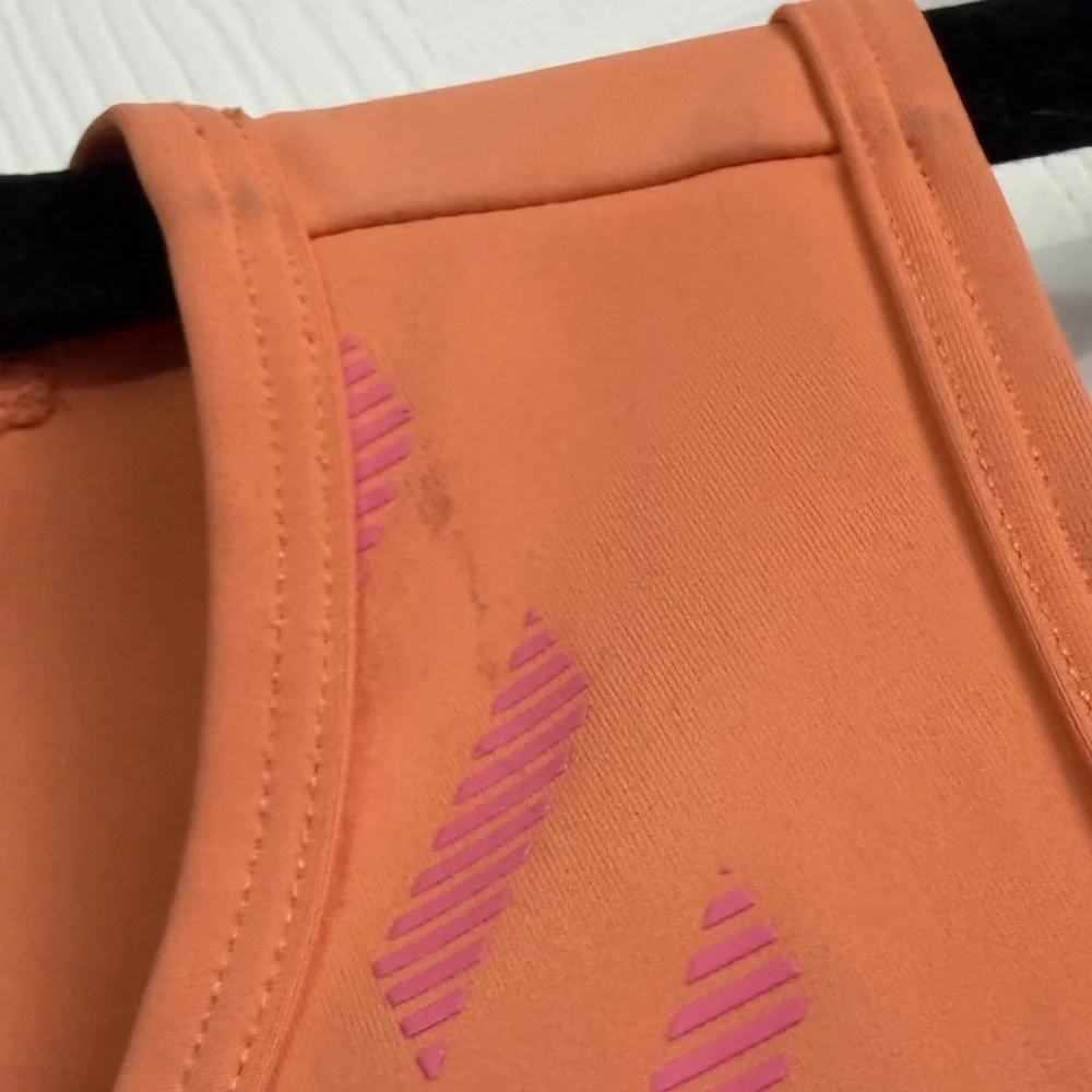 Nike Orange Crop Tank with Pink Accents